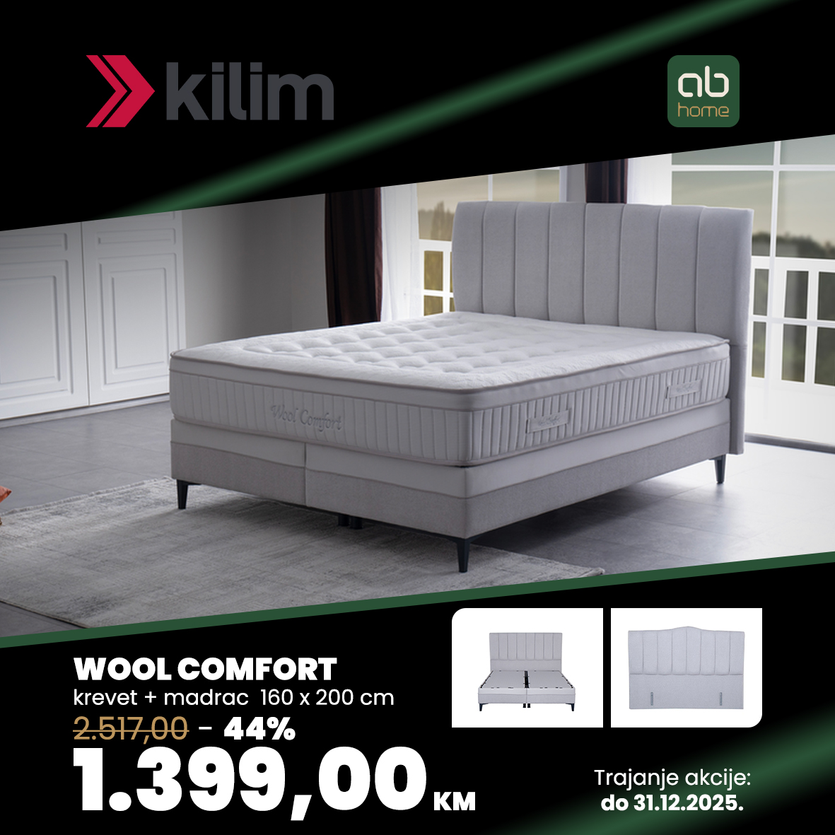 Wool Comfort set 160x200