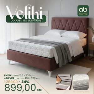 ENZO (krevet) + SILVER (madrac) 120x200 cm