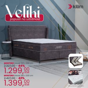 MONTERO (krevet + madrac)
